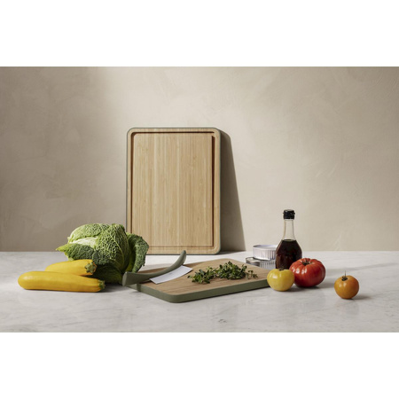 Green tools Bamboo cutting board with juice groove