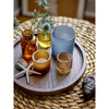 Sanga Tray w/Votive, Brown, Glass