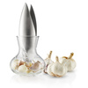 Garlic press with glass jar