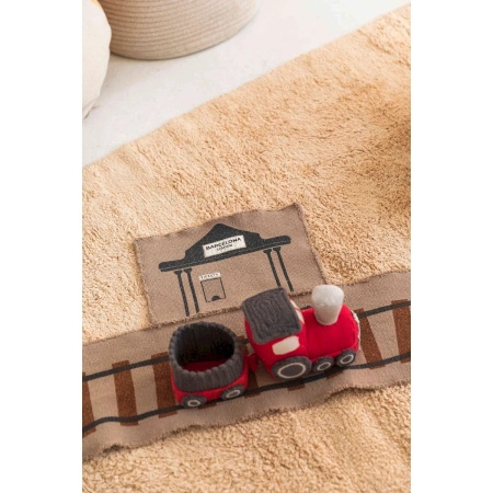 Zabawka bawełniana Lorena Canals RIDE&ROLL brązowa