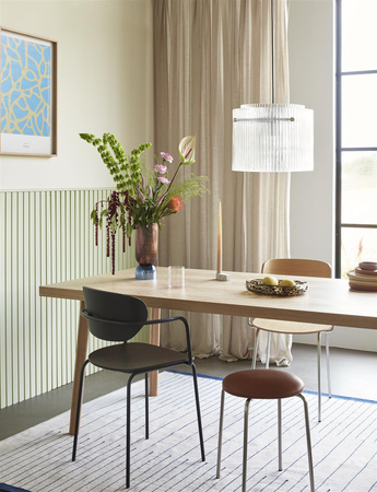 HÜBSCH HERRINGBONE natural dining table