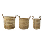 Set of 3 BLOOMINGVILLE TESSER Natural Baskets