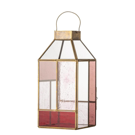 Drew Lantern, Rose, Glass