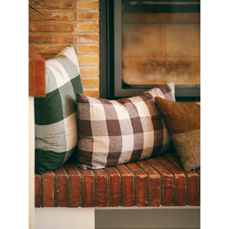 Poduszka hkliving LOWLANDS zielona rozmiar 50x50 cm