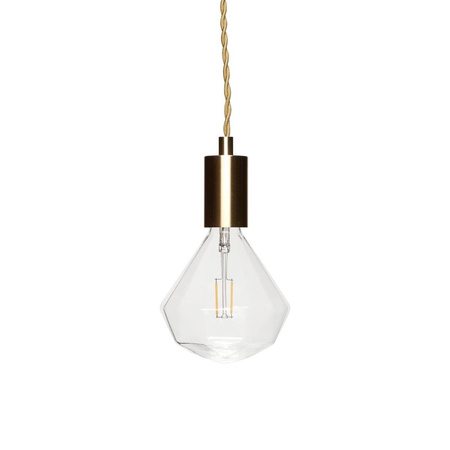 Lampa z żarówką Hűbsch mosiężna
