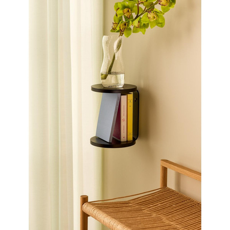 Półka ścienna Hübsch OTO czarna