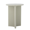 Edith Side Table, White, Firwood