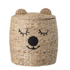 Dolma Basket w/Lid, Nature, Water Hyacinth