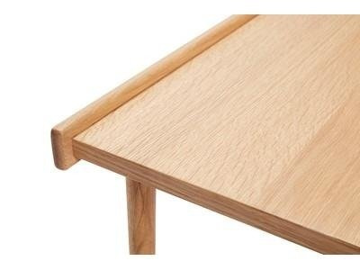 Rectangular table with edge Hűbsch natural