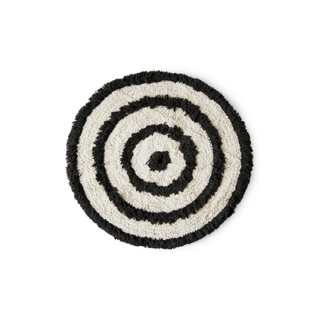 Round bath mat monochrome (80x80cm)