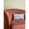 Elder Cushion, Blue, Cotton