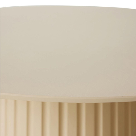 Pillar dining table round cream
