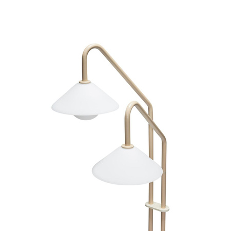 Lampa podłogowa Hübsch COMO beżowa