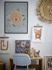 BLOOMINGVILLE FRITZA Orange Wall Decoration Set