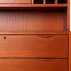 Wooden secretary stained