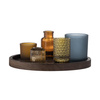 Sanga Tray w/Votive, Brown, Glass