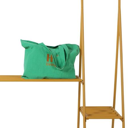 Clothing rack with hanger/hook set, ginger orange