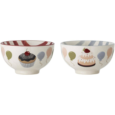Zestaw 2 Miseczek Bloomingville DARBY czerwonych