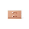Chest of 2 drawers, blush