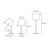 ARTEMIDE Melampo table lamp brown