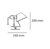 Lampa Artemide Tolomeo Pinza Micro pomarańczowa