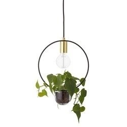 Lampa wisząca z doniczką Bloomingville złota