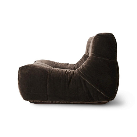 Lazy lounge chair, royal velvet espresso