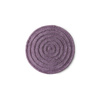 Round woolen rug lilac (150x150cm)