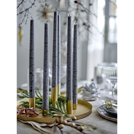 Świecznik na 7 świec Bloomingville MAXIME złotych