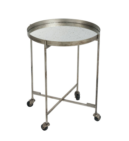 Barek na kółkach J-LINE przecierany brąz (outlet)