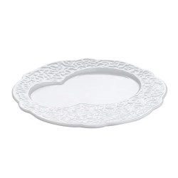 Talerz śniadaniowy Alessi Dressed biały