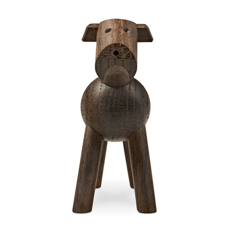 Wooden decoration KAY BOJESEN Dog TIM smoked oak