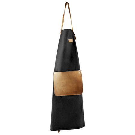 Apron in canvas and leather