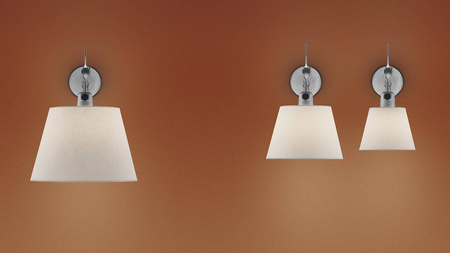 Lampa ścienna Artemide Tolomeo Parete 24 cm perłowa