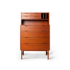 Wooden secretary stained