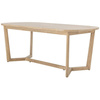 Serrone Dining Table, Nature, Rubberwood