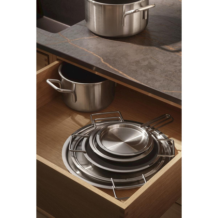 Pokrywka ze stali nierdzewnej Eva Trio srebrna 13 cm