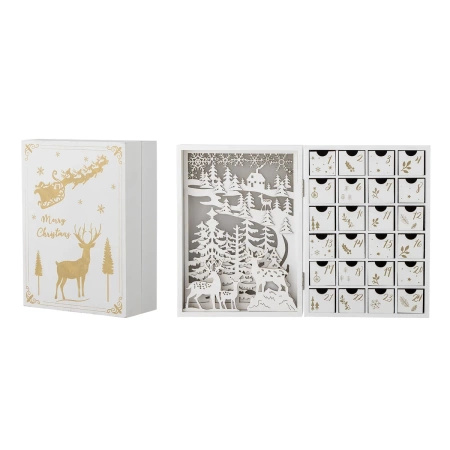 Kalendarz adwentowy Bloomingville ELIMAR biały