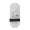 Taco Wall Lamp, Black, Alabaster