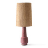 Cone lamp shade silk brown (32x32cm)