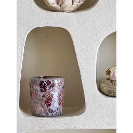 Evalyn Votive, Rose, Recycled Glass