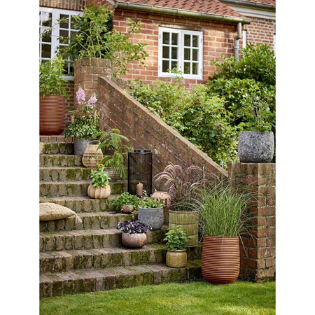 Mesola Flowerpot, Brown, Magnesia