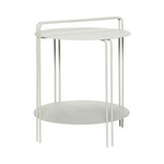 Hűbsch round metal table light grey