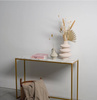 Konsola Igne Furniture FLEUR złota
