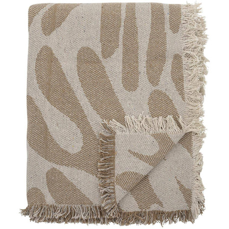 Alk Throw, Brown, Recycled Cotton
