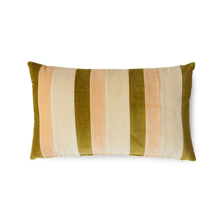 Striped velvet cushion Fields (60x35cm)