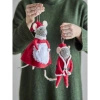 Peo Ornament, Red, Wool