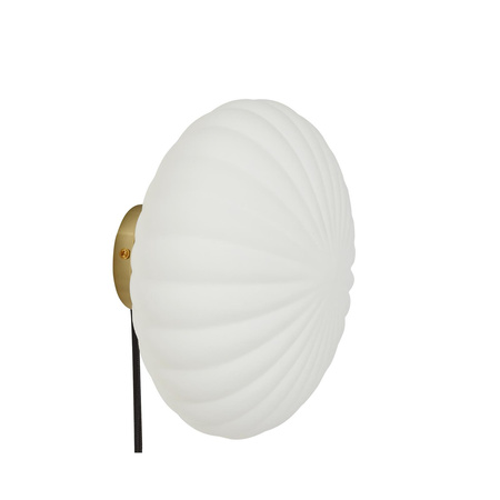 HÜBSCH KUMU wall lamp brass white size 25