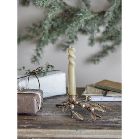 Mirabel Candle Holder, Gold, Metal