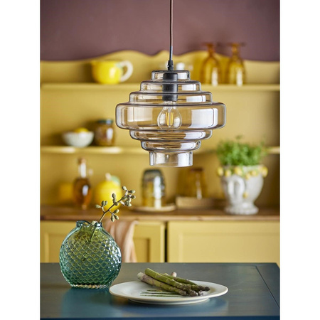 Ilua Pendant Lamp, Brown, Glass